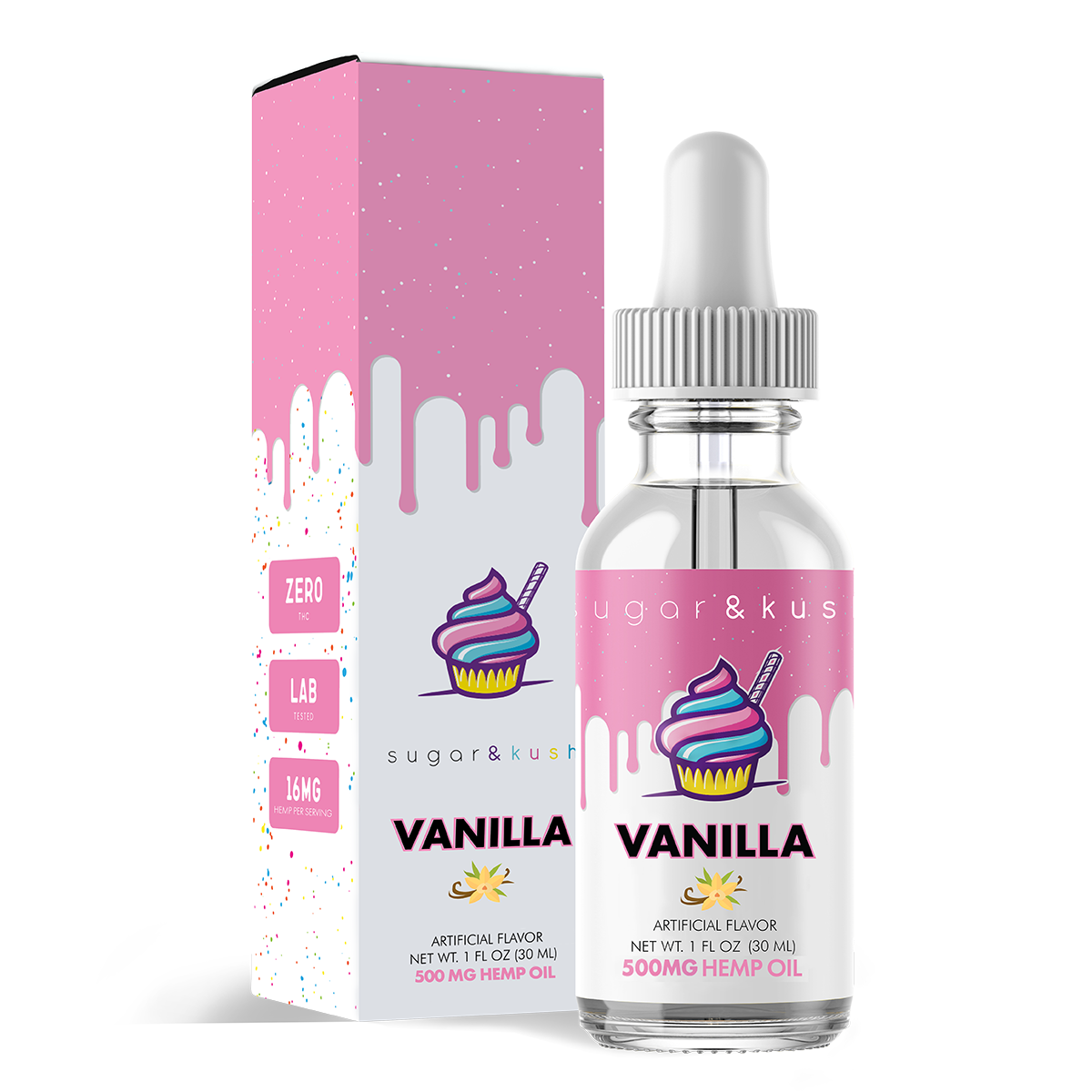 Vanilla Flavored Hemp Oil Drop
